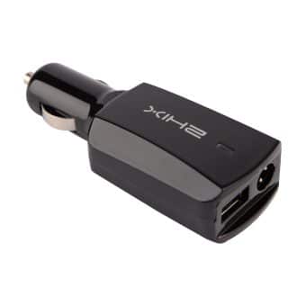 TRANSFORMADOR 2HIX CARRO 90W C/USB - BLACK - LIMIFIELD