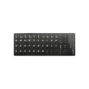 AUTOCOLANTE TECLADO PORTUGUES PRETO