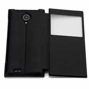 CAPA PARA DOOGEE DG330 FLIP CASE COLAR LEATHER - BLACK