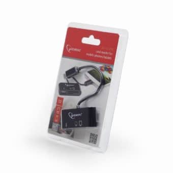 LEITOR DE CARTOES PARA SMARTPHONES / TABLETS MICRO-USB