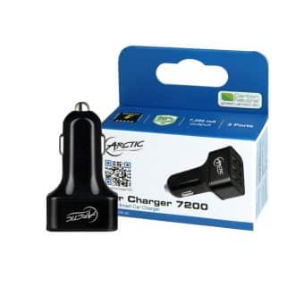 Carregador de Carro Arctic 3 Usb 7200mAh