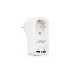 Carregador Gembird Parede 2 Portas USB com Adaptador Corrente