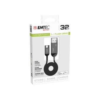 Cabo Emtec Com Pen Usb 3.1 e Type-C 32Gb