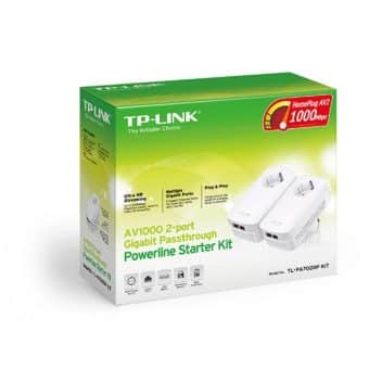 Powerline TP-LINK 1000Mbts AV1000 C/ 2 Rj45 - Limifield