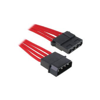 Cabo Sleevado BitFenix Alchemy Molex 45Cm Vermelho/Preto - LIMIFIELD