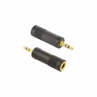 Adaptador 3.5mm Macho para 6.35mm Fêmea