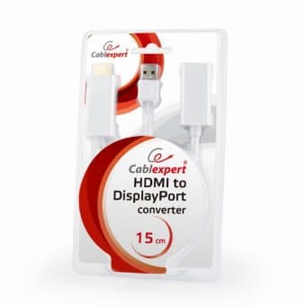 Adaptadpr Hdmi para DisplayPort Branco