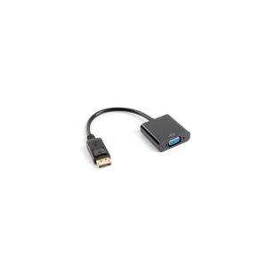 Adaptador DisplayPort para VGA Com cabo 20Cm Preto