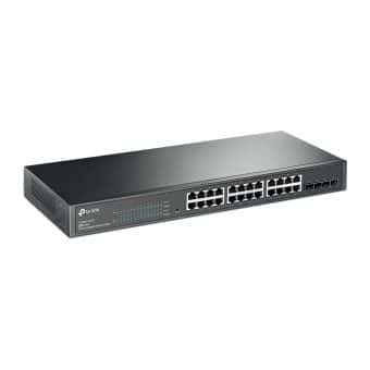 Switch TP-Link em Rack SG12428P 24Portas Gigabit Com POE