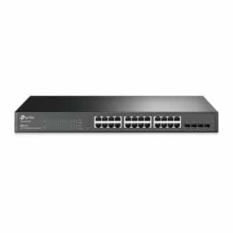 Switch TP-Link em Rack SG12428P 24Portas Gigabit Com POE