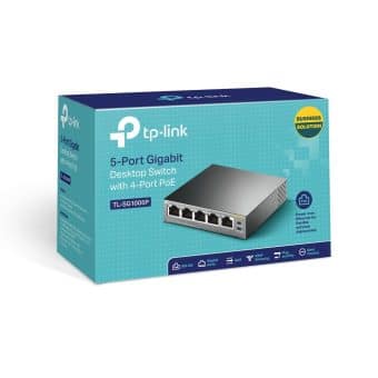 Switch TP-LINK SG1005P 5PORTAS Gigabit POE