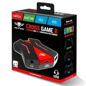 Adaptador Consolas CrossGame2 3*Usb 1*type-C Jack 3.5mm