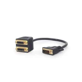 Adaptador Dvi-D Macho Para Dois DVI Femea