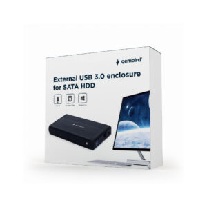 Caixa Externa Sata 3.5 Gembird Usb 3.0 Preta