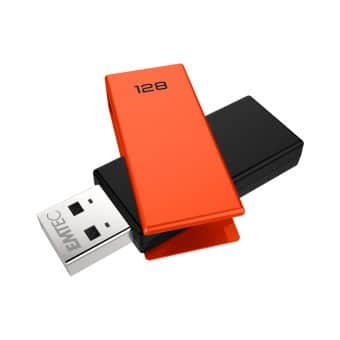 Pen Drive Emtec C350 128Gb Usb 2.0 Laranja