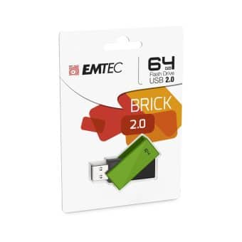 Pen Drive Emtec C350 64Gb Usb 2.0 Verde