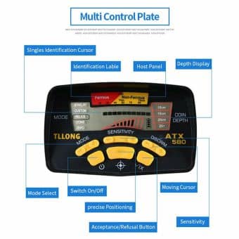 Detector de Metais ATX580 Big Coil