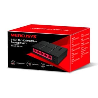 Switch Rede MERCUSYS 5Portas Gigabit