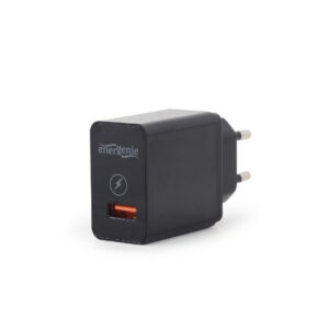 Carregador Gembird USB QC3.0 Quick Charge Preto