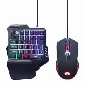 Conjunto Gaming Gembird 2in1 Mini Teclado + Rato RGB ideal para Portáteis