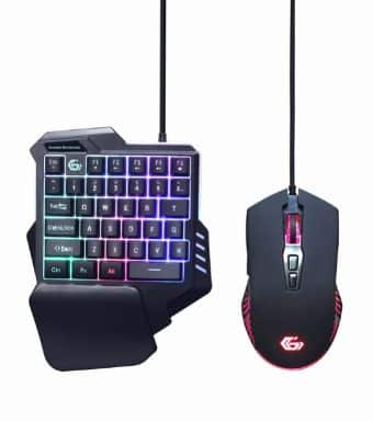 Conjunto Gaming Gembird 2in1 Mini Teclado + Rato RGB ideal para Portáteis