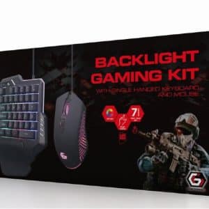 Conjunto Gaming Gembird 2in1 Mini Teclado + Rato RGB ideal para Portáteis