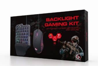 Conjunto Gaming Gembird 2in1 Mini Teclado + Rato RGB ideal para Portáteis