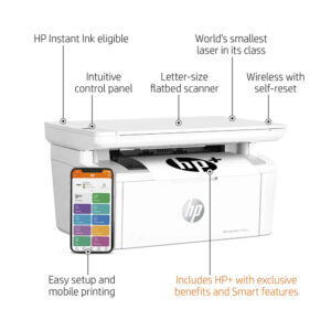 Multifunções Laser Monocromo HP LaserJet M140we WiFi Fax Movel Branca 4