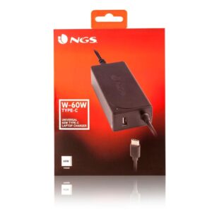 Transformador NGS 60W Automático USB Type-C 5V-20V