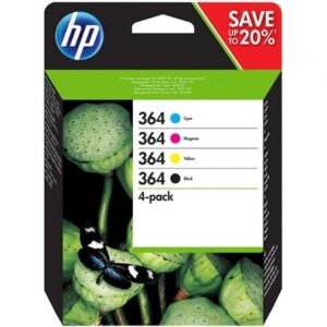 Tinteiro Original HP nº364 Multipack Preto Magenta Azul Amarelo