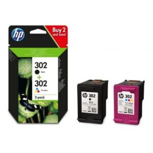 Tinteiro Original HP nº302 Multipack Preto e Tricolor