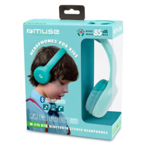 Auscultadores MUSE M-215 Bluetooth Azul