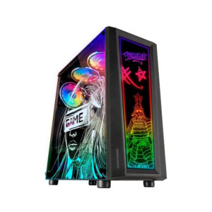 Caixa Gaming ATX Mars Gaming Artística MC-ART Preto