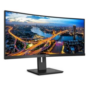 Monitor Professional Ultrapanorámico Curvo Philips 346B1C 34 WQHD Multimédia Preto