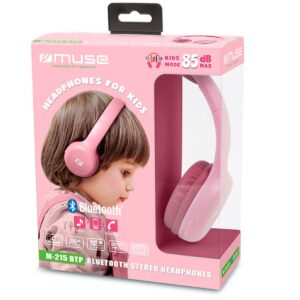 Auscultadores MUSE M-215 Bluetooth Rosa