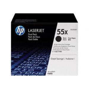 Toner Original HP nº55X XL Alta Capacidade Multipack 2x Preto