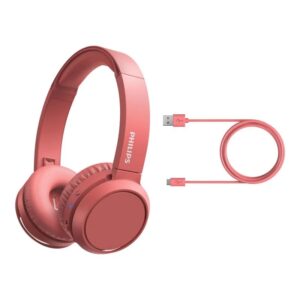 Auscultadores Bluetooth Philips TAH4205 com Microfone Vermelho