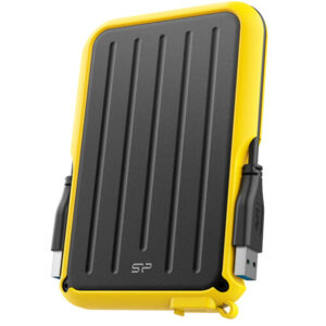 Disco Duro Externo Silicon Power 4TB Armor A66 Preto/Amarelo Usb 3.2