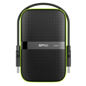 Disco Duro Externo Silicon Power 2TB A60 2.5" USB 3.1 Armor Antichoque e Prova de Água Preto