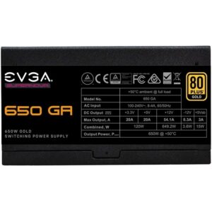 Fonte Alimentação EVGA 650 GA Supernova 650W Ventoinha 13.5cm 80 Plus Gold