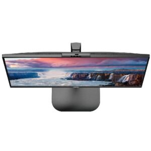 Monitor AOC 24 Ips 169 Ful HD Hdmi Dp Usb-C 1Ms 75Hz Webcam Multimédia Tem Pivot - Preto