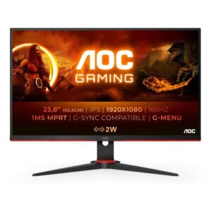 Monitor AOC 24 VA Full HD 4Ms 165Hz Vga Hdmi Dp Usb Multimédia Pivot Preto