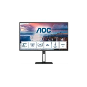 Monitor AOC 27 Ips 169 QHD Hdmi Dp Usb-C Multimédia Preto