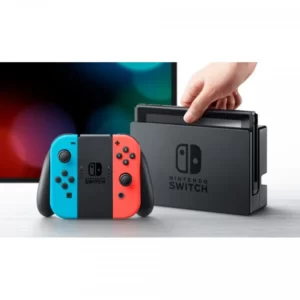 Nintendo Switch Azul Neon e Vermelho Neon (2022) Com 2 comandos Joy-Con