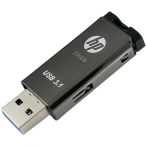 Pen Drive HP X770W 256Gb Usb 3.1 Preta 400Mbs