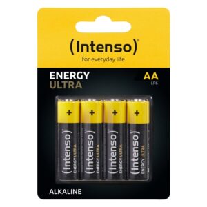 Pilhas Intenso Alcalina energy ultra AA LR06 Pack-4 Unidades 1.5V 2600mAh