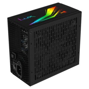 Fonte Alimentação Aerocool LUX RGB 850M 850W Ventoinha 12cm 80 Plus Bronze