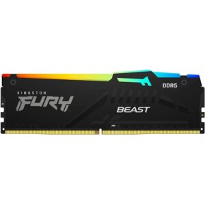 Memória Dimm DDR5 16Gb Kingston Fury Beast 6000Mhz 1.35V CL36 RGB