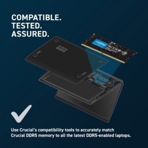 Memória So-Dimm DDR5 8Gb Crucial 4800Mhz CL40 1.1V