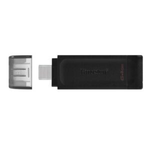 Pen drive Kingston DataTraveler 70 64Gb Type-C Preto